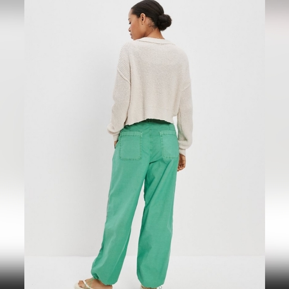 🆕️NWT AE Cropped Cardigan in 'Cream', Size Medium - Picture 5 of 14